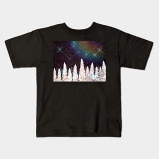 Magic Winter Night Kids T-Shirt